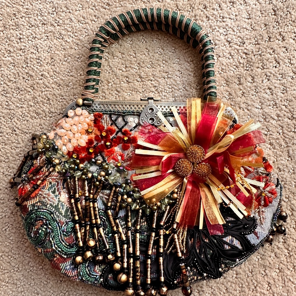 Chico's Multicolor Embellished Clutch